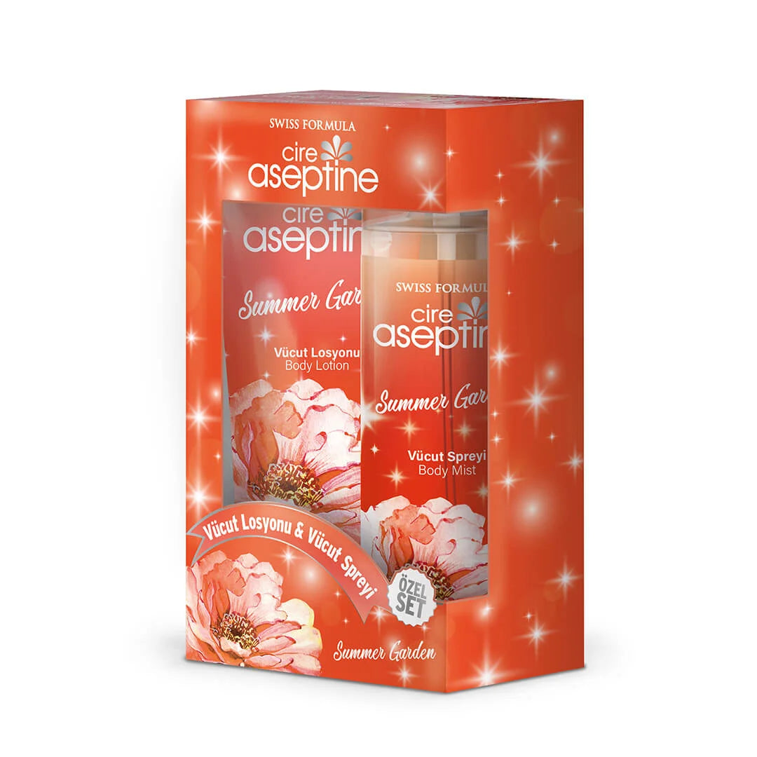 Cire Aseptine Summer Garden Body Lotion & Body Mist Set 2 x 200ml Kit | Summer Garden Lotion & Mist Duo