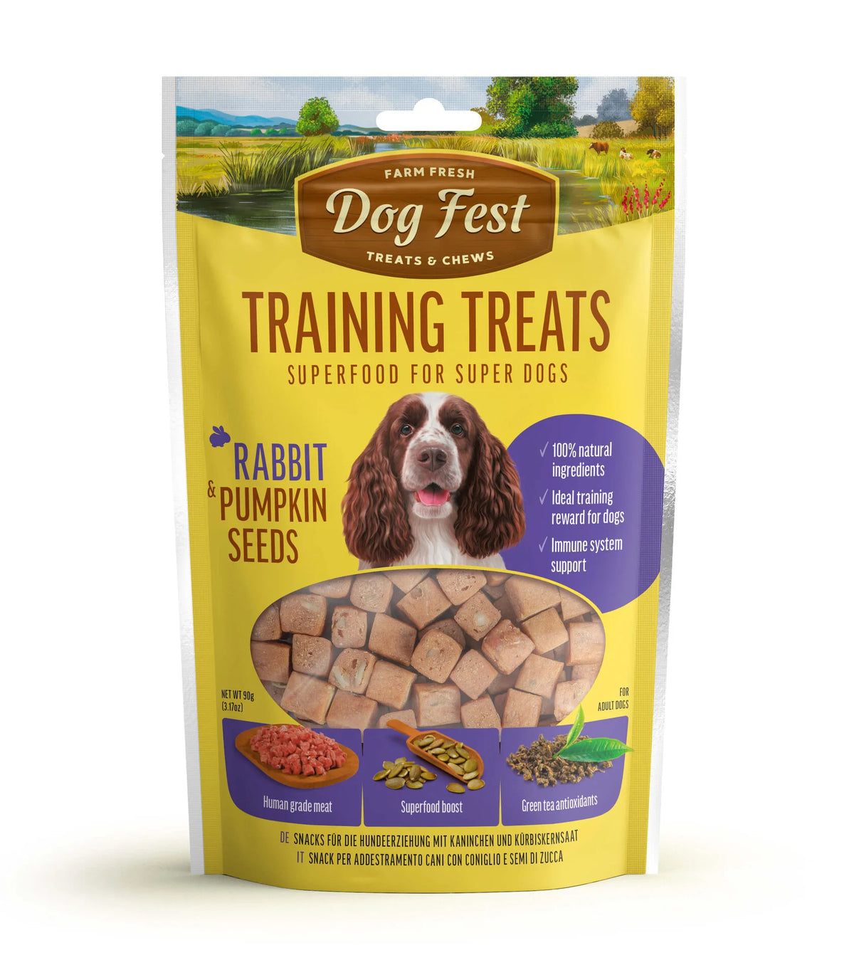Dog Fest Training Treat Rabbit & Pumpkin Seeds 90g