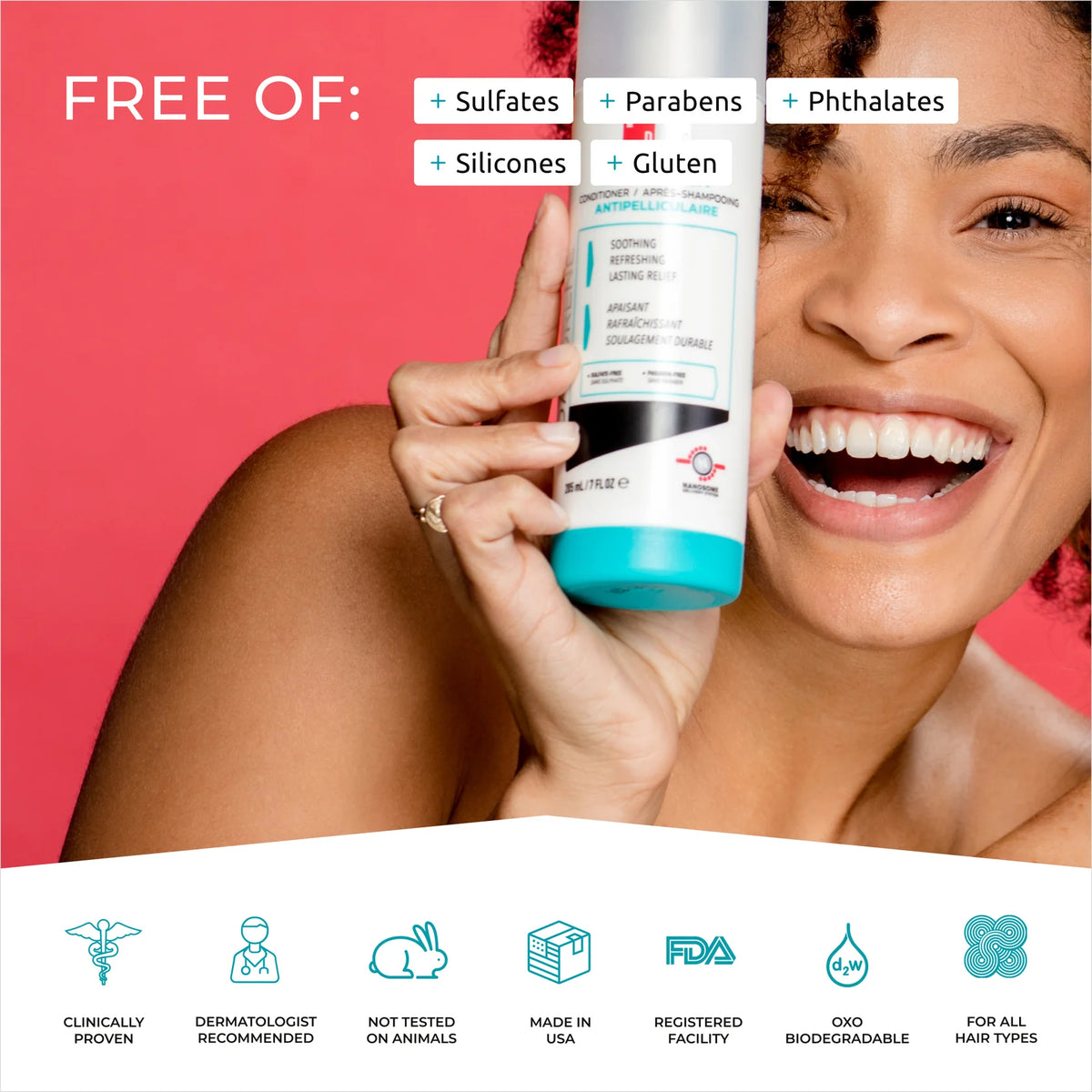 DS Laboratories Dandrene Exfoliating Anti-Dandruff Conditioner 205ml – product photo