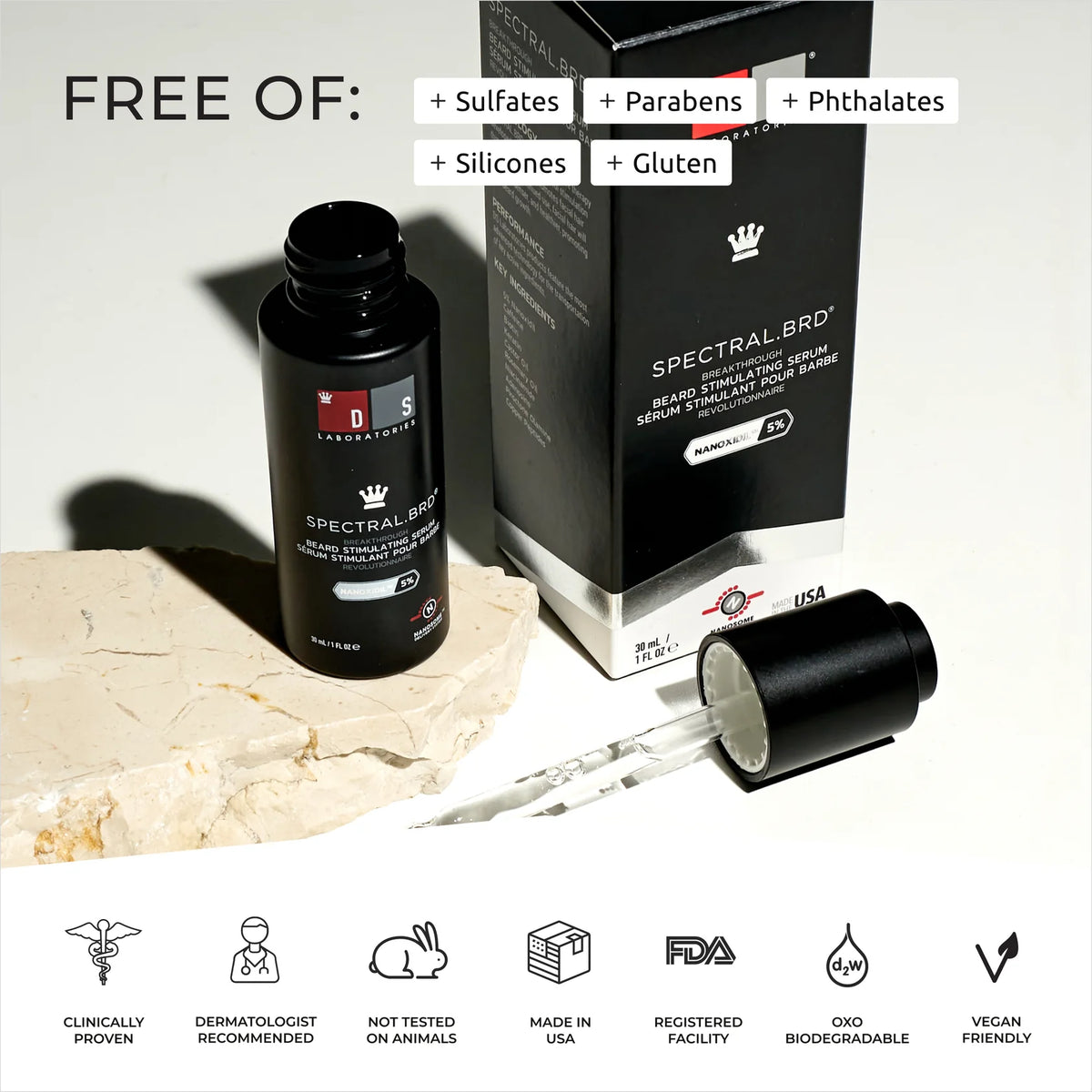 DS Laboratories Spectral.BRD Advanced Beard Conditioning Serum 30ml – product photo