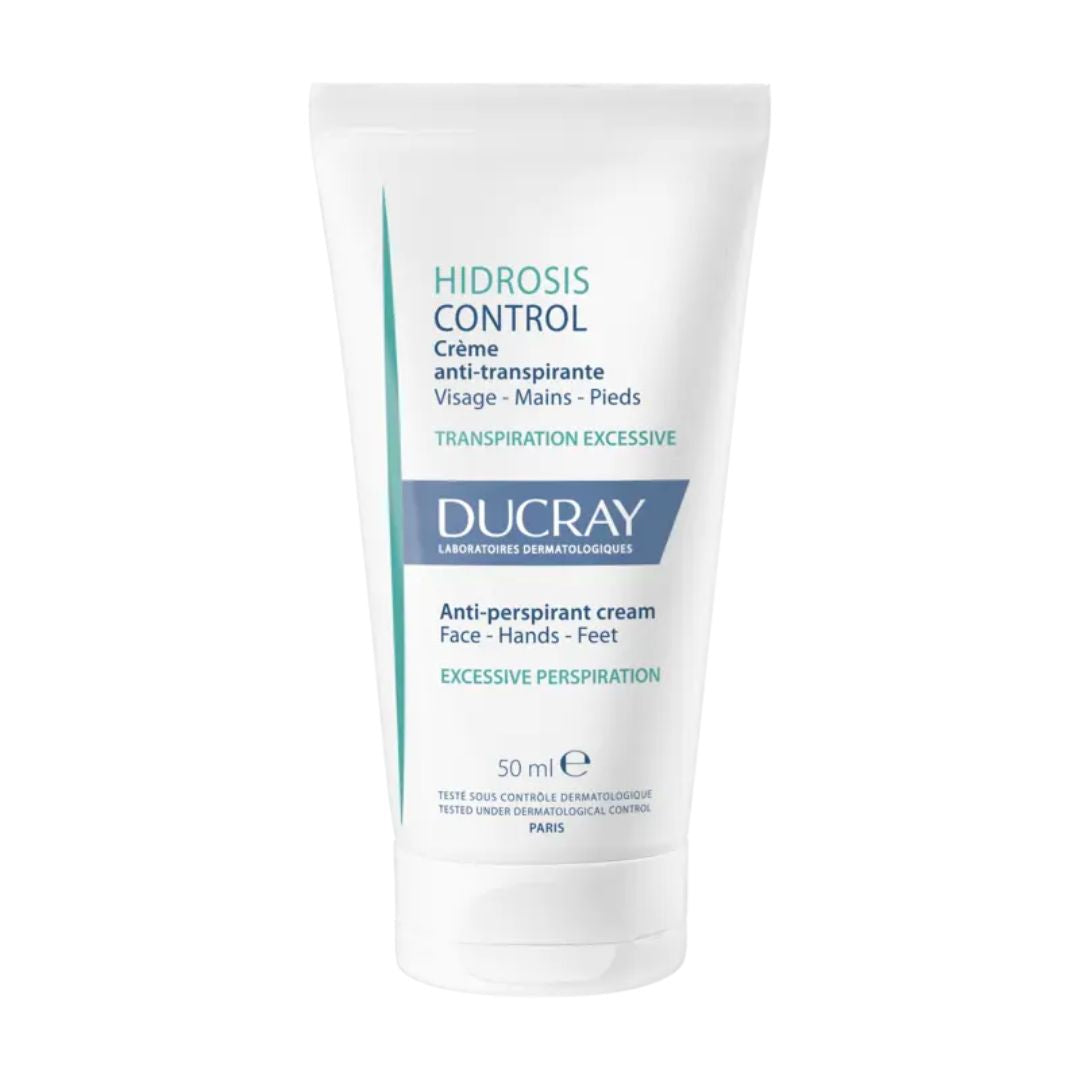 Ducray Hidrosis Control Face, Hand and Foot Cream 50ml | Moisture and Odour Control