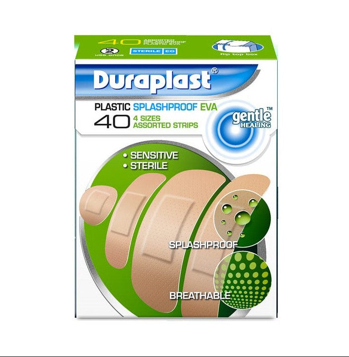 Plastic Splashproof - 40 assorted 4 sizes strips