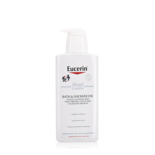 Eucerin AtopiControl Bath and Shower Oil 400ml | Soothing Oil Cleanse