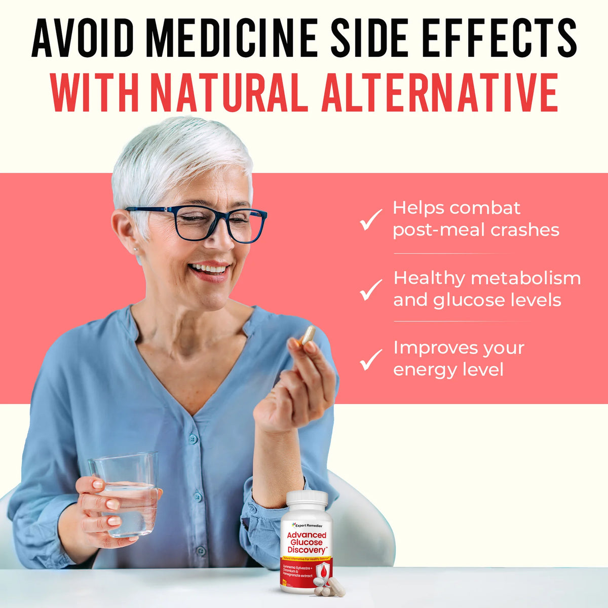 Expert Remedies Advanced Glucose Discovery, 90 Capsules – product photo