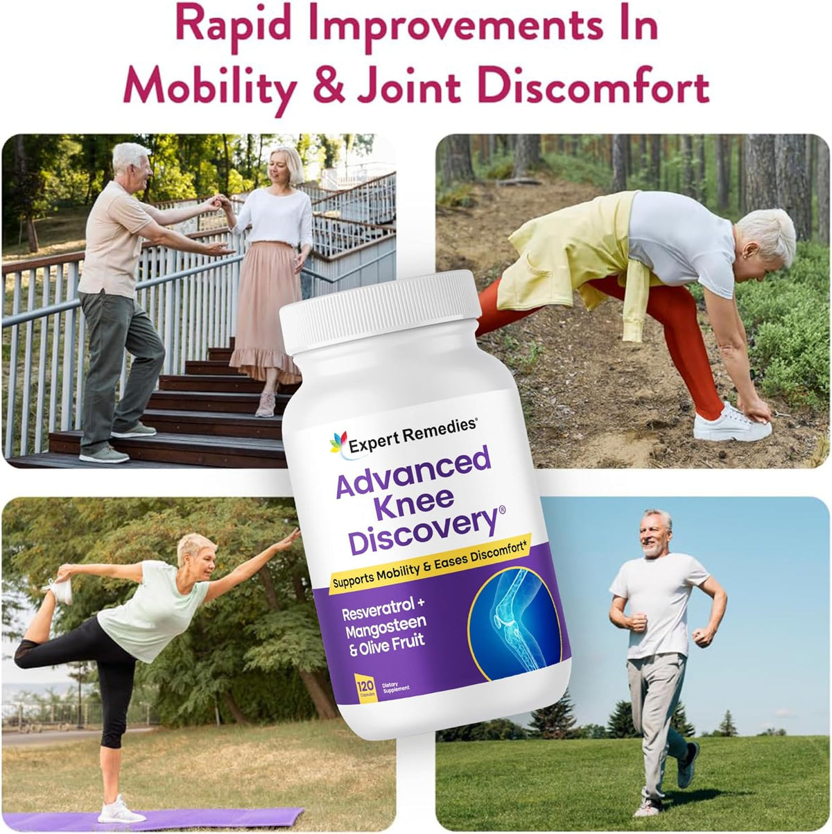 Expert Remedies Advanced Knee Discovery, 120 Capsules – product photo