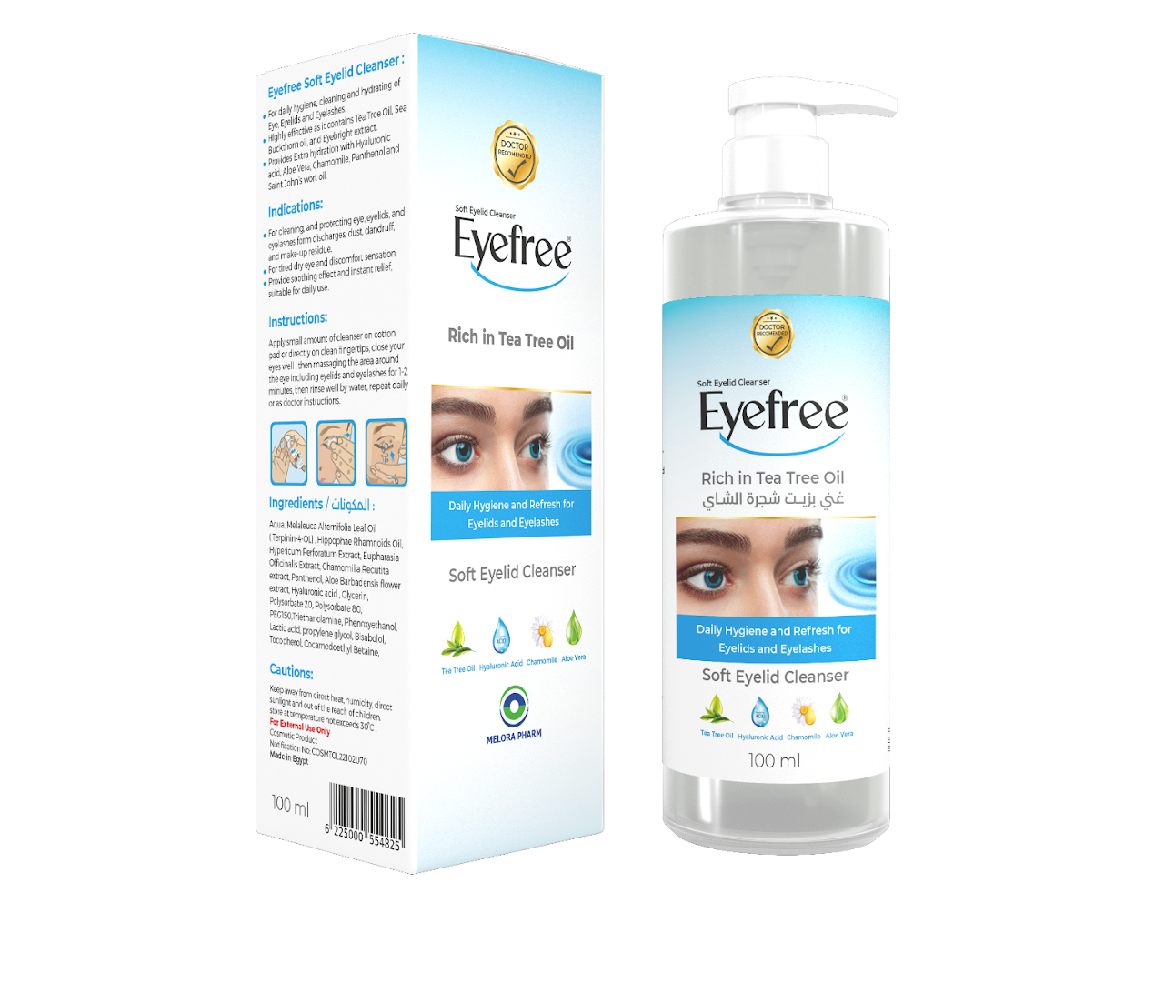 Eyefree lid cleanser