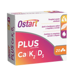 Fiterman Pharma Ostart Plus Ca + K2 + D3, 20 Tablets