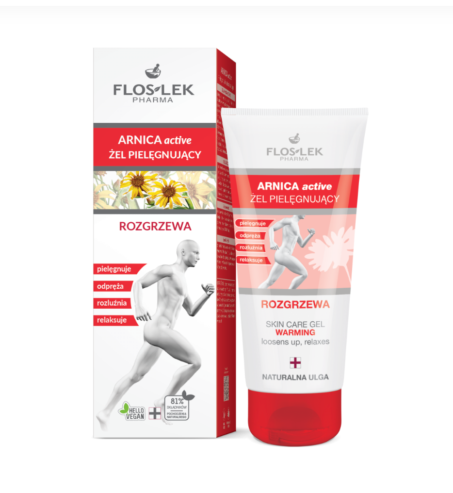 Floslek Arnica Active Warming Skin Care Gel 100ml | Warming Herbal Skin Care