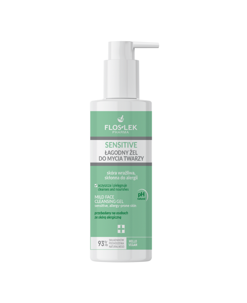 Floslek Mild Face Cleansing Gel for Sensitive Skin 175ml | Gentle Cleansing For Sensitive Skin