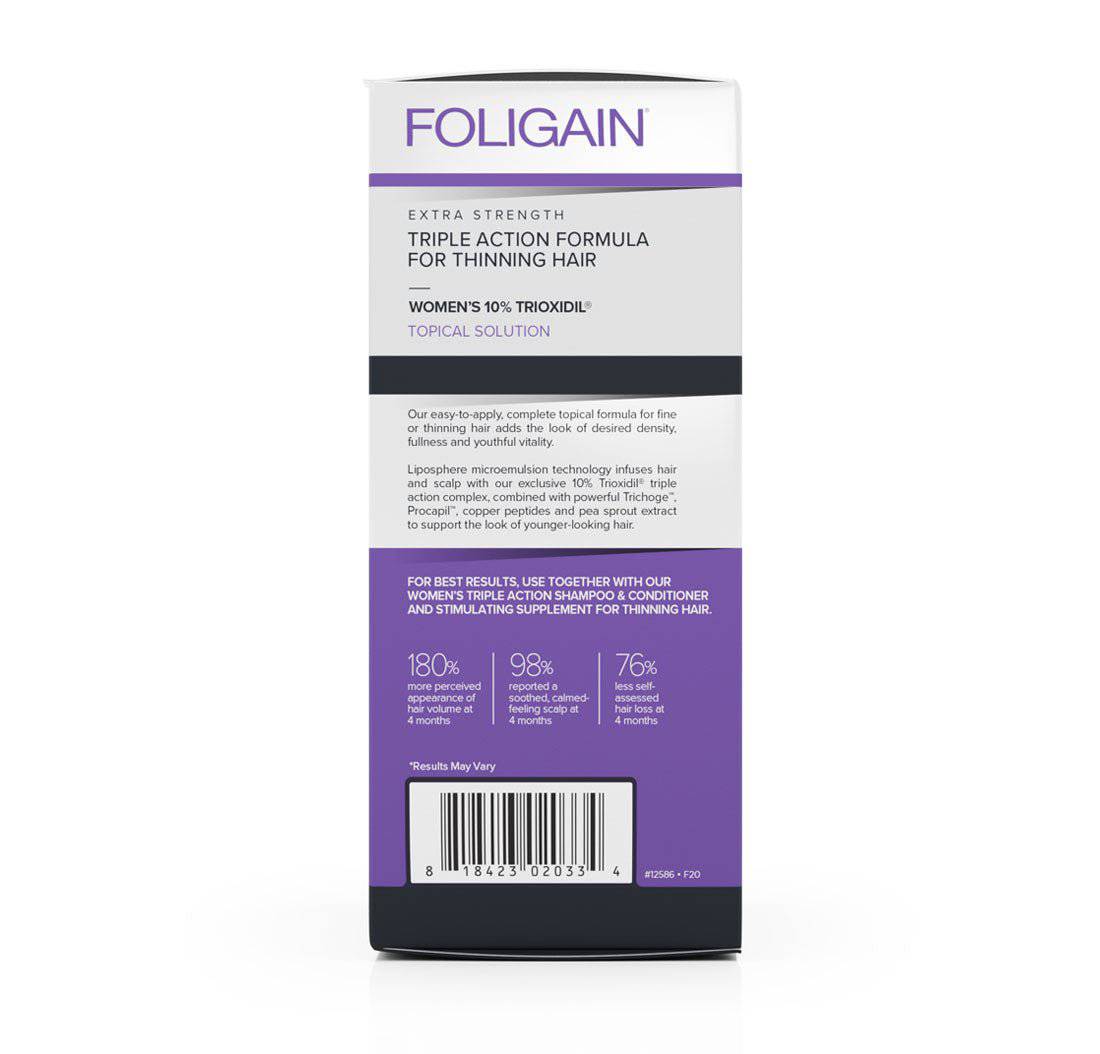 Foligain Triple Action Complete Formula for Women with 10% Trioxidil, 59ml – product photo