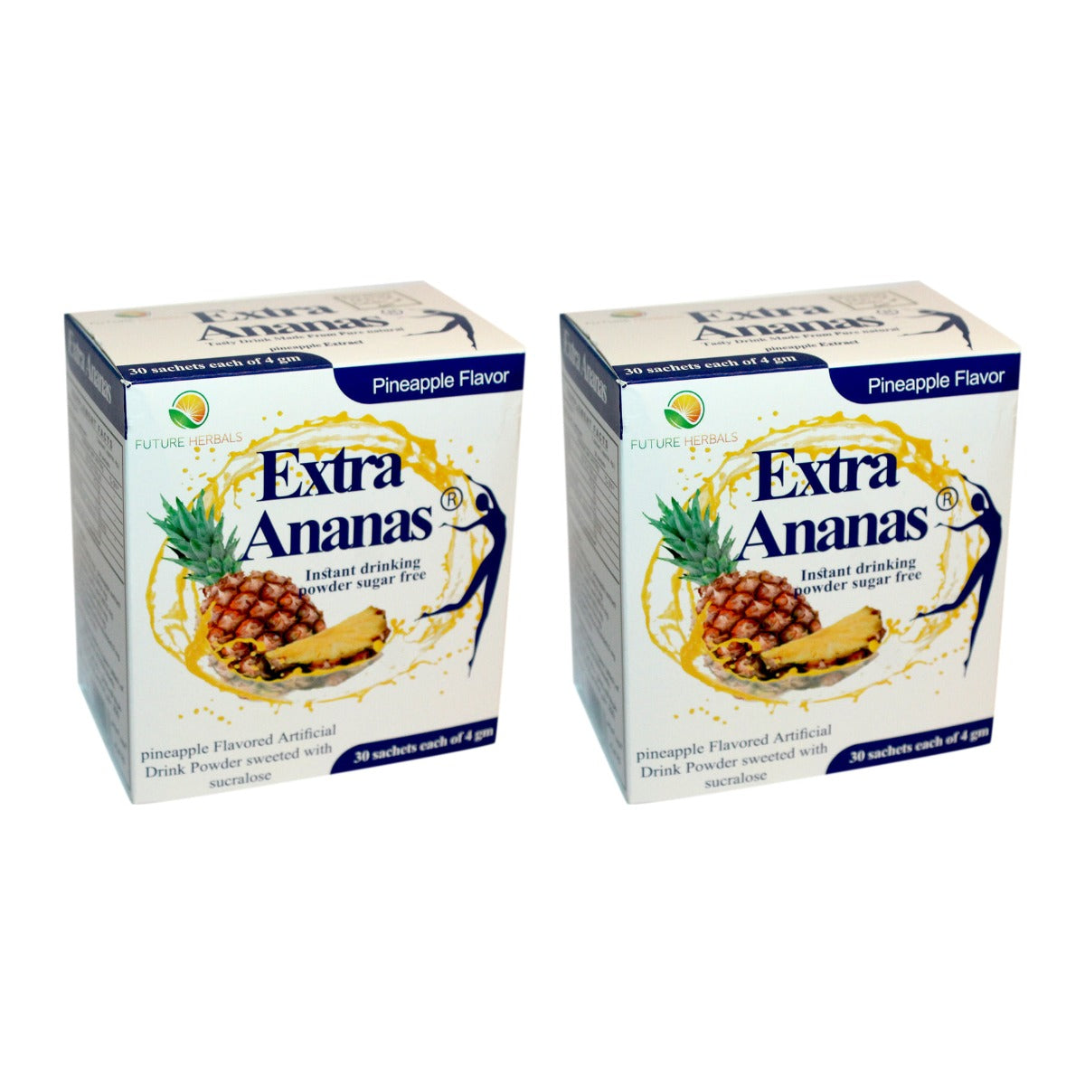 Future Herbals Extra Ananas 300 mg 2-Pack, 30 Sachets
