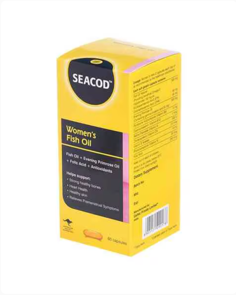 GELTEC Seacod Women's Fish Oil, 60 Capsules – product photo