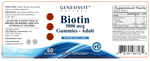 GenesisVit Biotin 5000 mcg, 60 Gummies – product photo