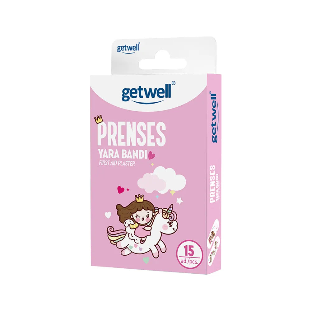 Getwell Princess First Aid Plaster, 15 Pieces