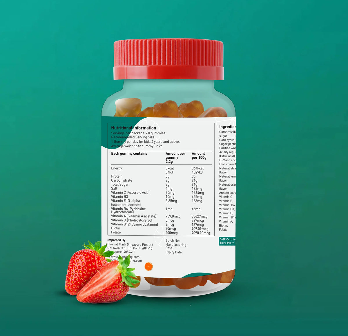 Gumazing Kids Multivitamin, 60 Gummies – product photo