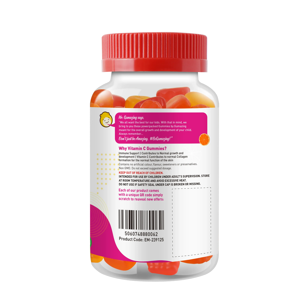 Gumazing Vitamin C and Zinc, 60 Gummies – product photo