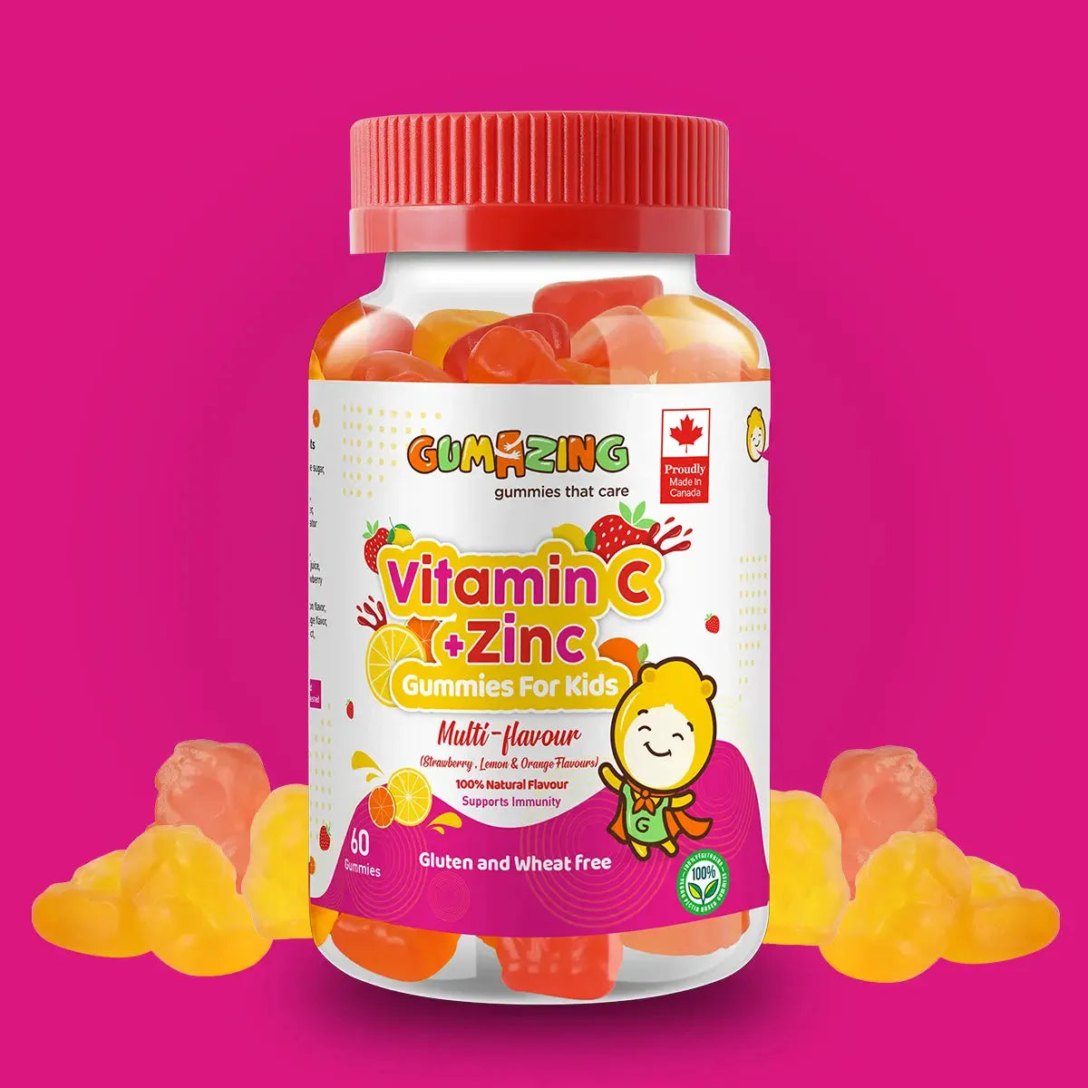 Gumazing Vitamin C and Zinc, 60 Gummies – product photo