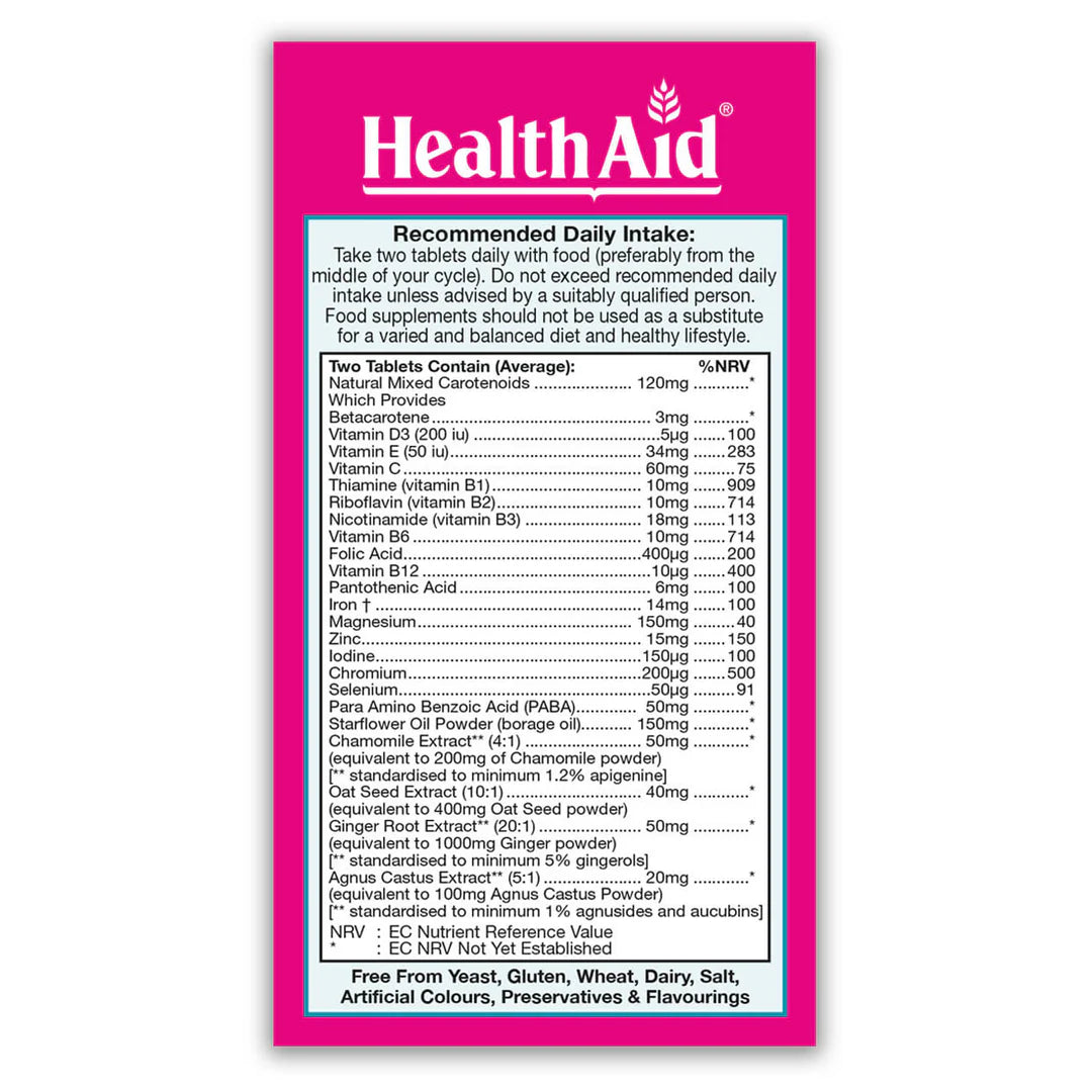 Health Aid FemmeVit, 60 Tablets | Women's Vitamins, Minerals & Botanical Blend – product photo