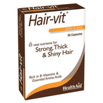 Health Aid Hair-vit, 30 Capsules | Biotin, Zinc & Amino Acid Hair Formula