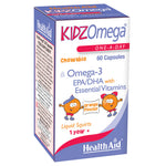 Health Aid KidzOmega, 60 Chewable Capsules | Kids Omega-3 Fish Oil with Vitamins A, D & E