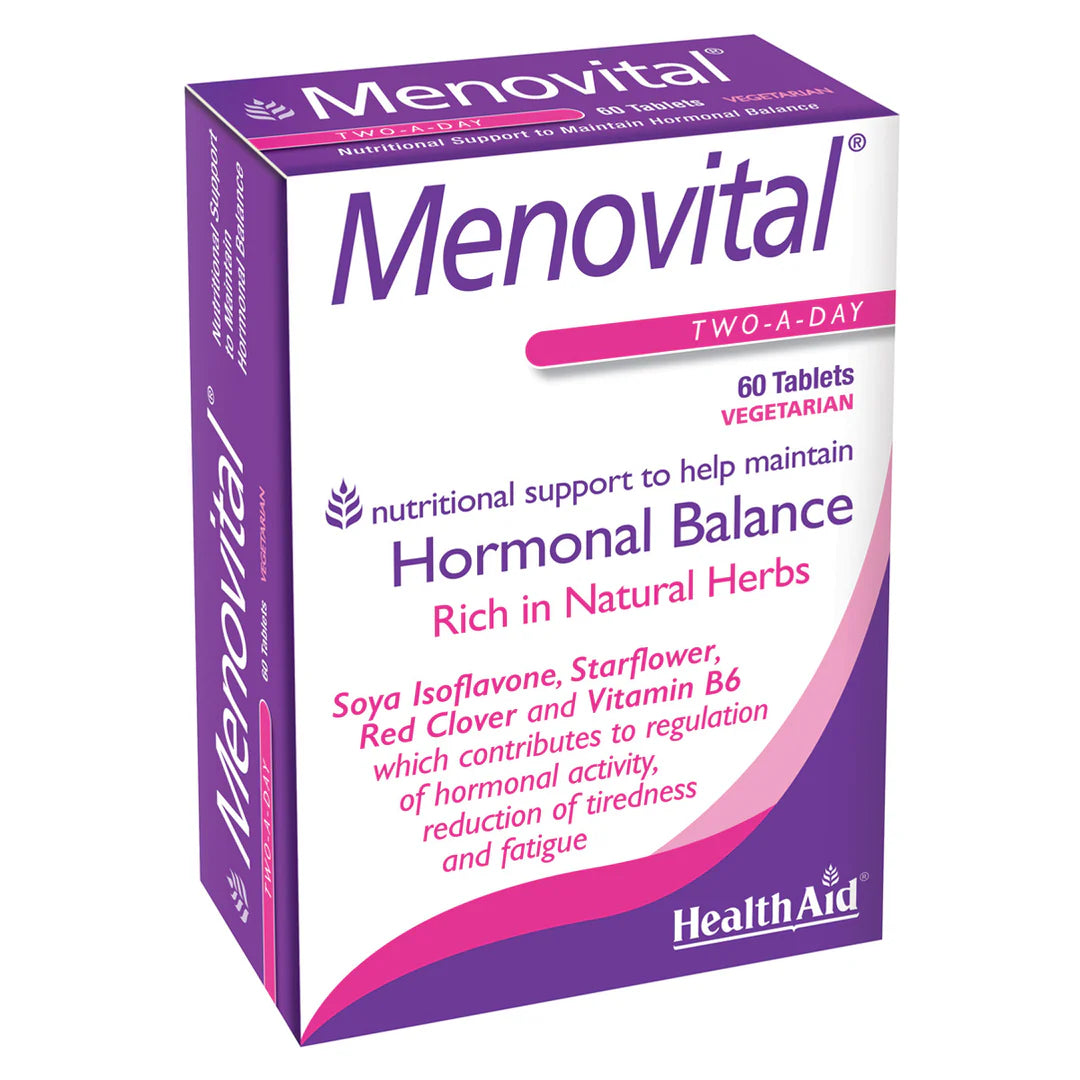 Health Aid Menovital, 60 Tablets | Vitamins, Minerals & Plant Extracts for Women