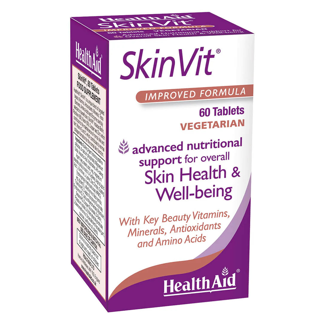Health Aid SkinVit, 60 Tablets | Vitamins, Minerals & Antioxidants for Skin