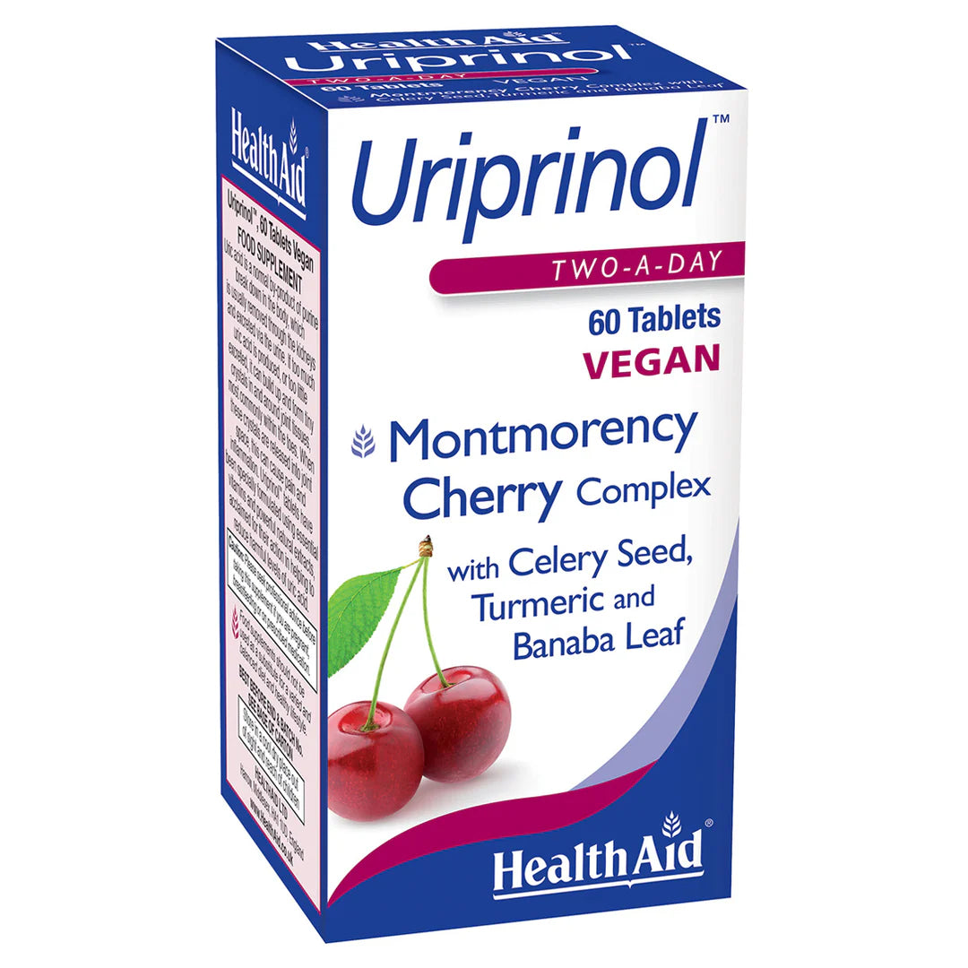 Health Aid Uriprinol, 60 Tablets | Montmorency Cherry, Turmeric & Celery Seed Complex
