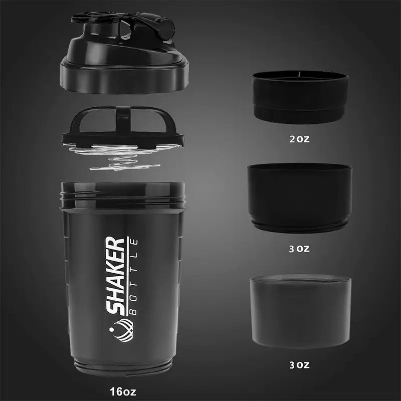 Healthana Portable Protein Shaker Bottle, 16oz – product photo