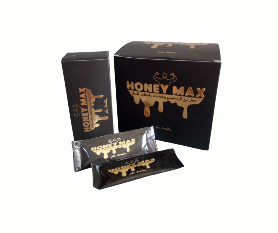 Honey MAX Honey with Royal Jelly and Ginseng, 24 Sachets – product photo