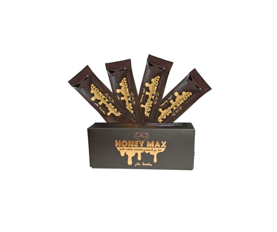 Honey MAX Honey with Royal Jelly and Ginseng, 4 Sachets – product photo
