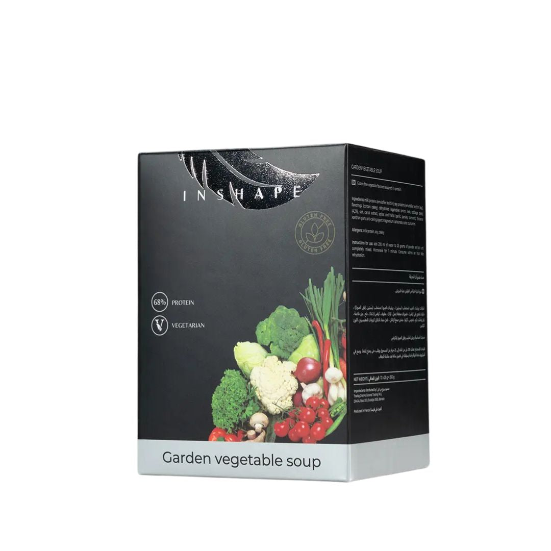 InShape Gluten-Free Vegetable Soup, 10 Sachets | High-Protein Meal Replacement