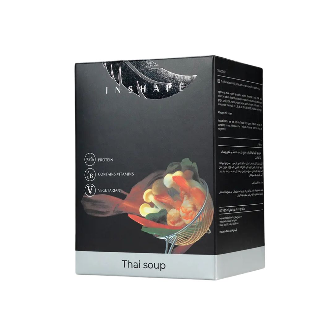 InShape Thai Soup, 10 Sachets | High-Protein Meal Replacement