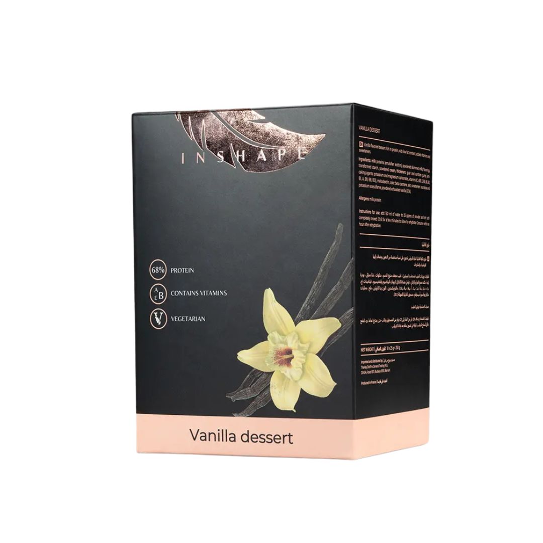 InShape Vanilla Dessert, 10 Sachets | High-Protein Meal Replacement