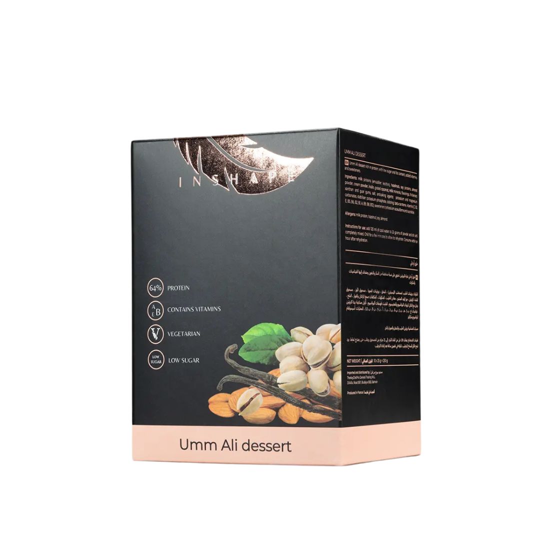 InShape Umm Ali Dessert, 10 Sachets | High-Protein Meal Replacement