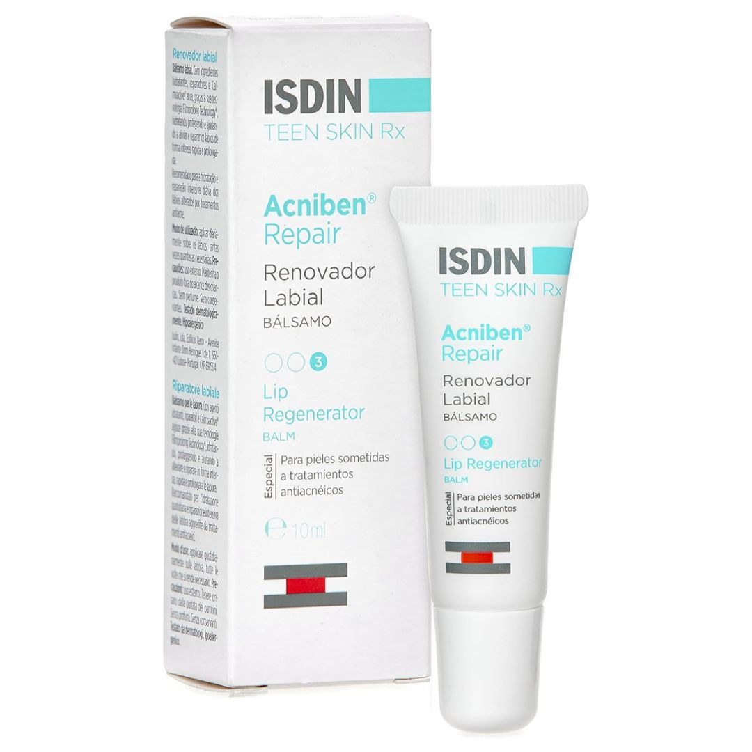 ISDIN Acniben Rx Lip Repair Balm 10ml | Deep, Long-Lasting Lip Repair