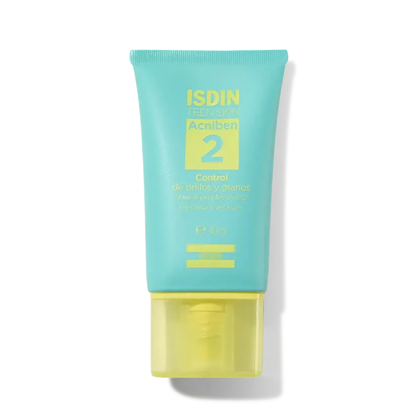 ISDIN Acniben Shine and Blemish Control Mattifying Gel-cream 40ml | Matte, Hydrated, Blemish-Prone Care