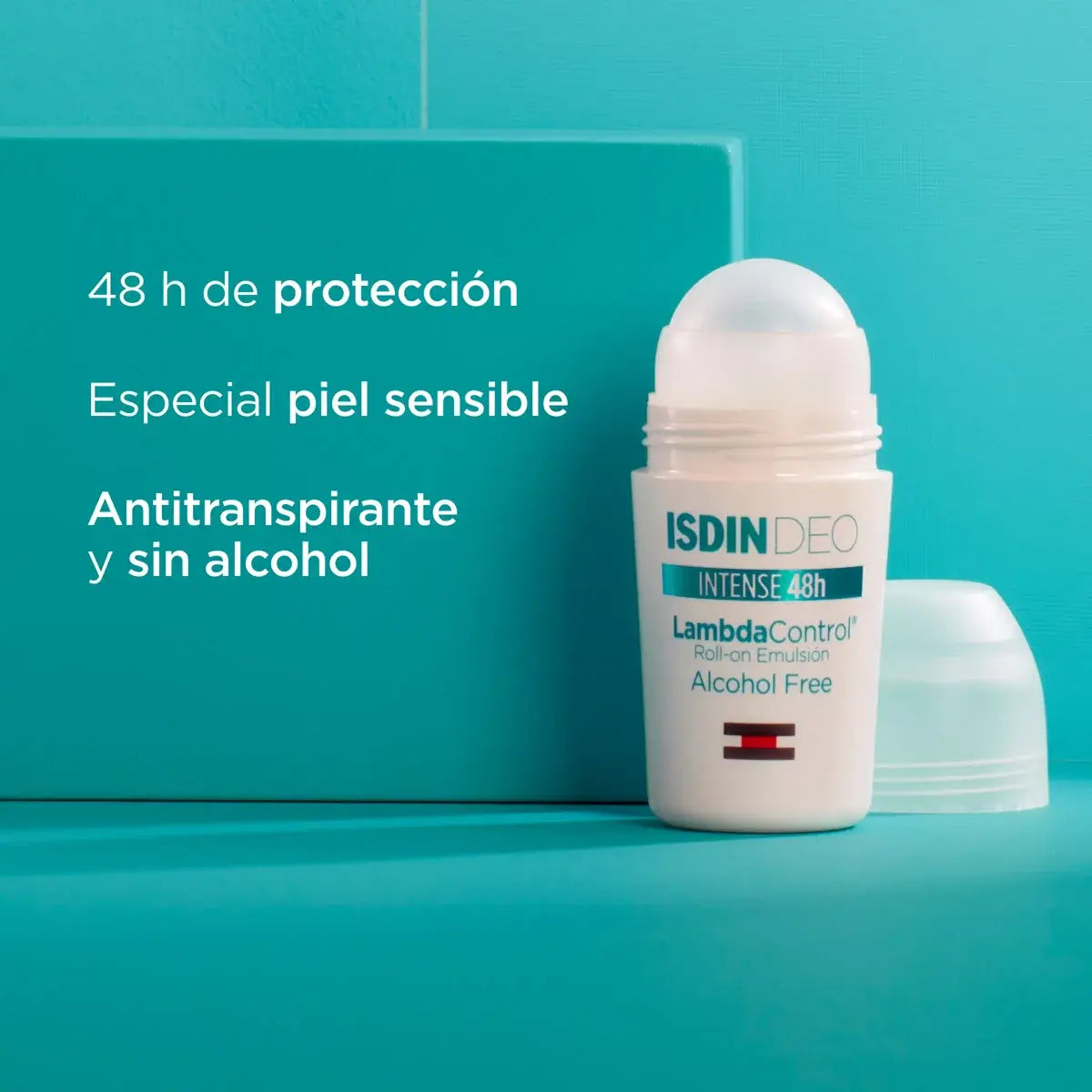 ISDIN Lambda Control Free Roll-On 50ml | 48-Hour Alcohol-Free Protection – product photo