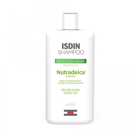 ISDIN Nutradeica Anticaspa Grasa Shampoo 200ml | Flake-Free, Oil-Free Scalp