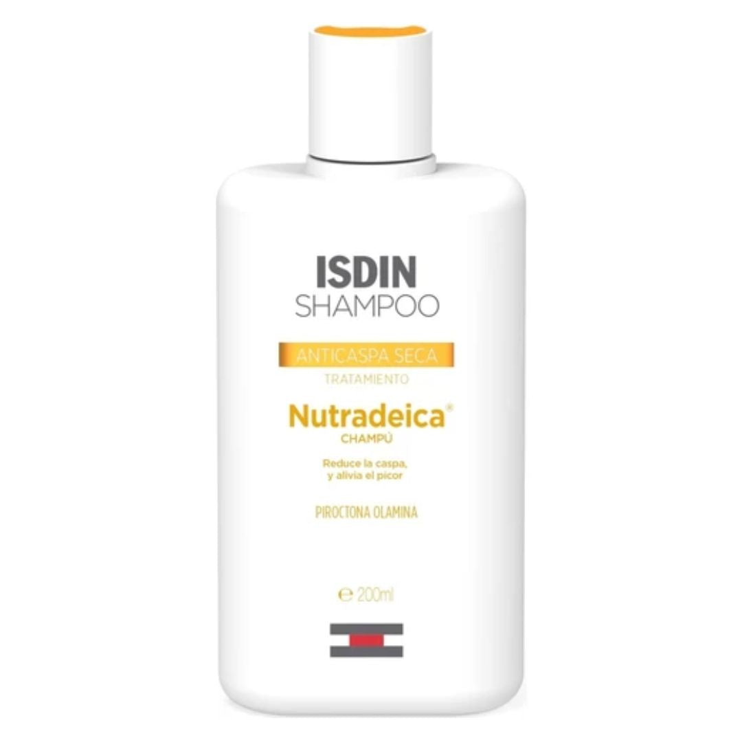 ISDIN Nutradeica Dry Dandruff Shampoo 200ml | Flake-Free, Soft Shiny Hair