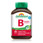 Jamieson B Complex & Vitamin C, 100 Caplets | B Vitamins with Vitamin C
