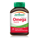 Jamieson OmegaProtect Omega 3-6-9, 80 Softgels | Omega 3-6-9 from Fish, Flax & Borage