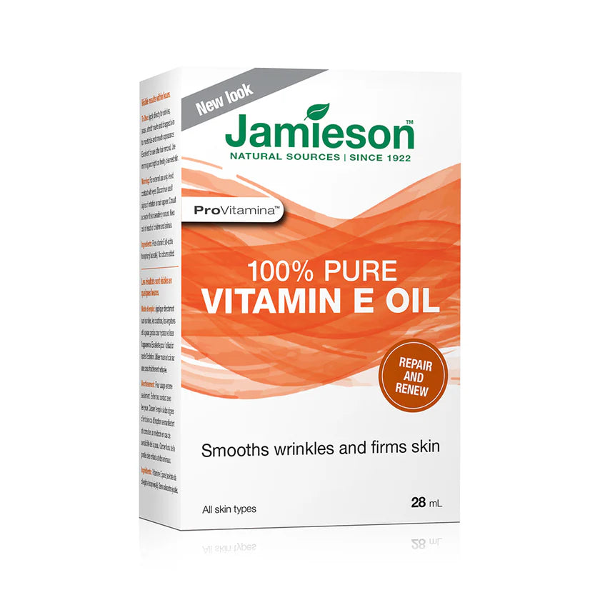 Jamieson ProVitamina 100% Pure Vitamin E Oil 28ml | Smoothing Pure Vitamin E Oil