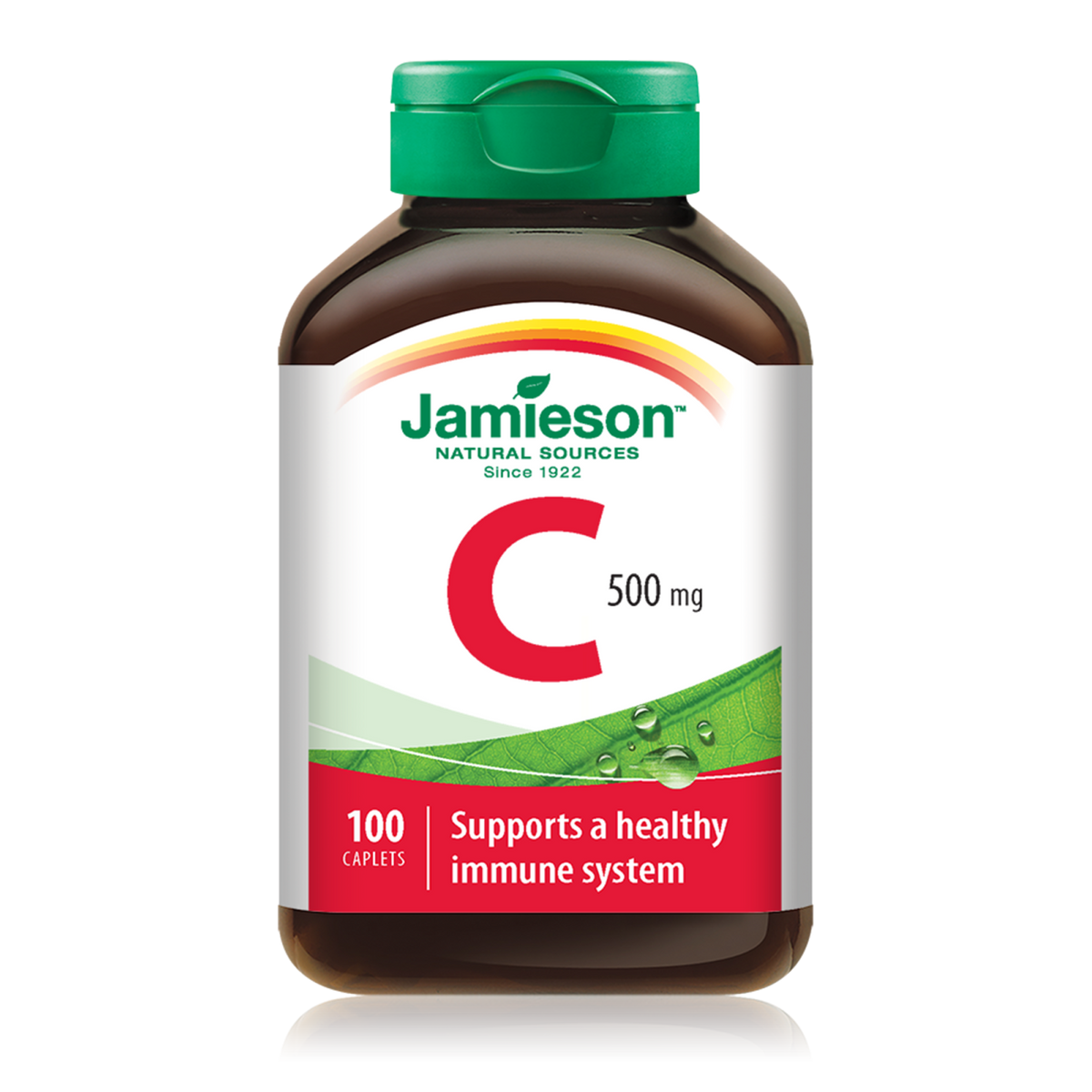 Jamieson Vitamin C 500 mg, 100 Caplets | Vitamin C 500 mg Daily Support