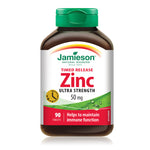 Jamieson Zinc Ultra Strength Timed Release 50 mg, 90 Tablets | Timed-Release Zinc 50 mg