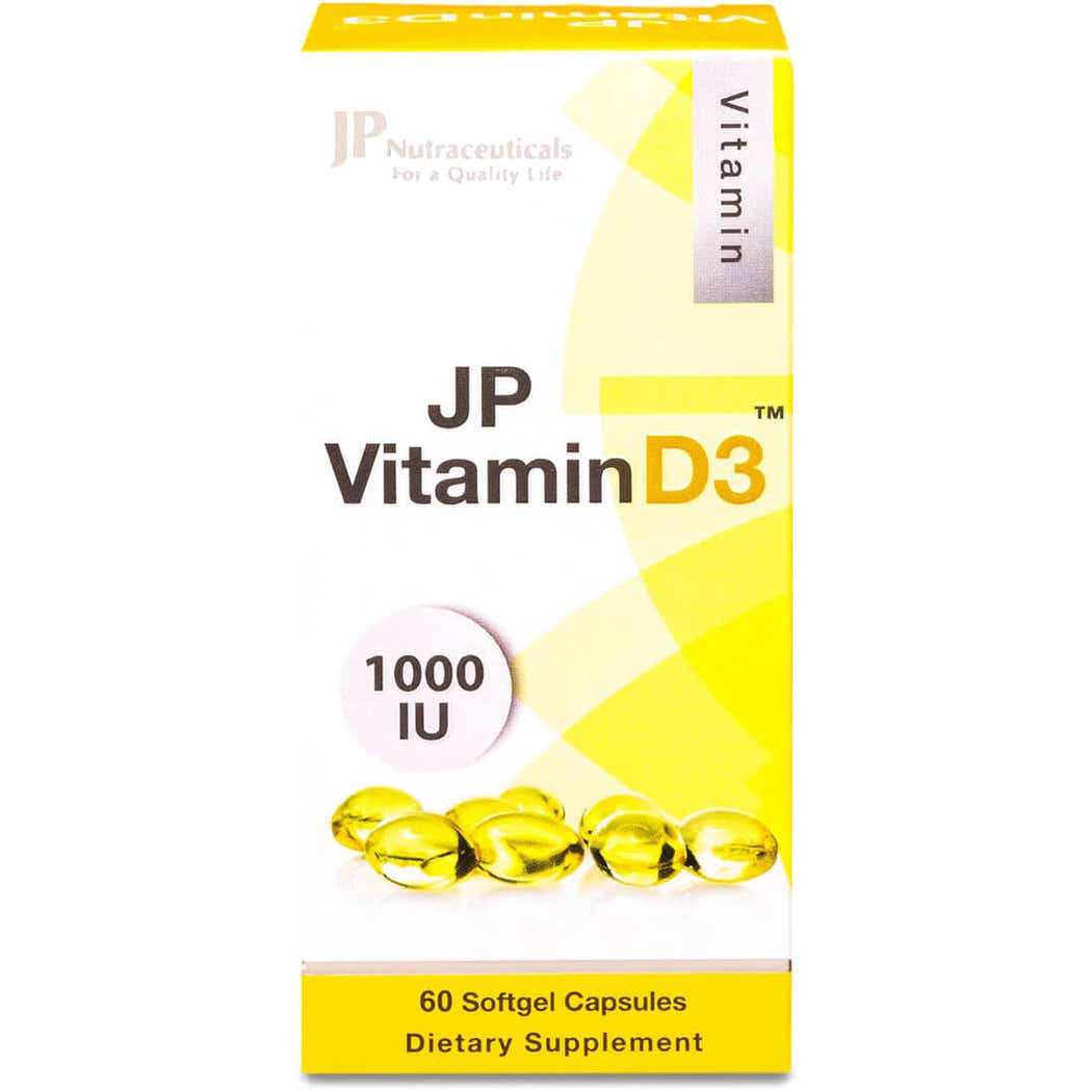 JP Nutraceuticals Vitamin D3 1000 IU, 60 Softgels