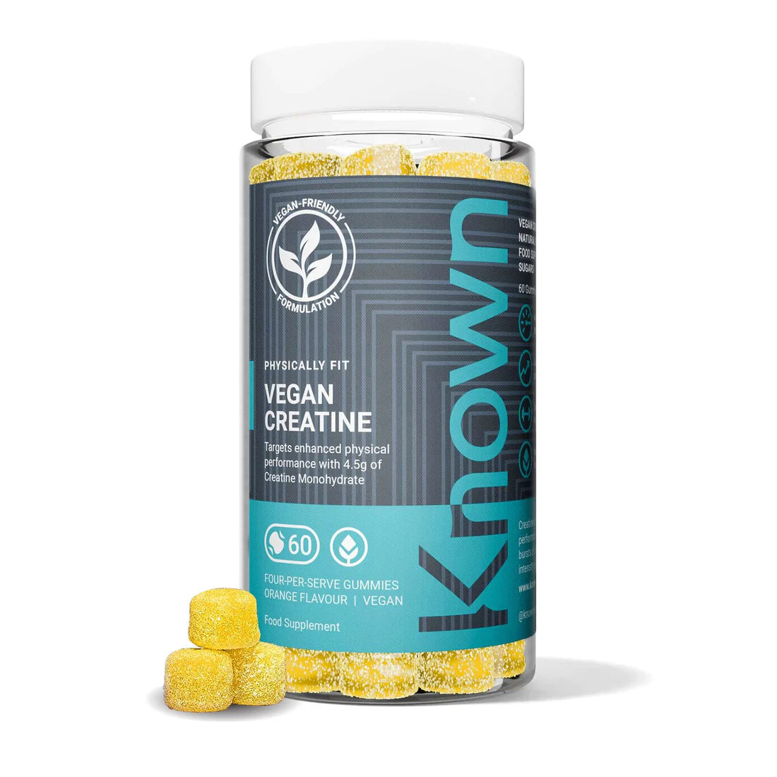 Known Nutrition Creatine, 60 Gummies – Orange flavour