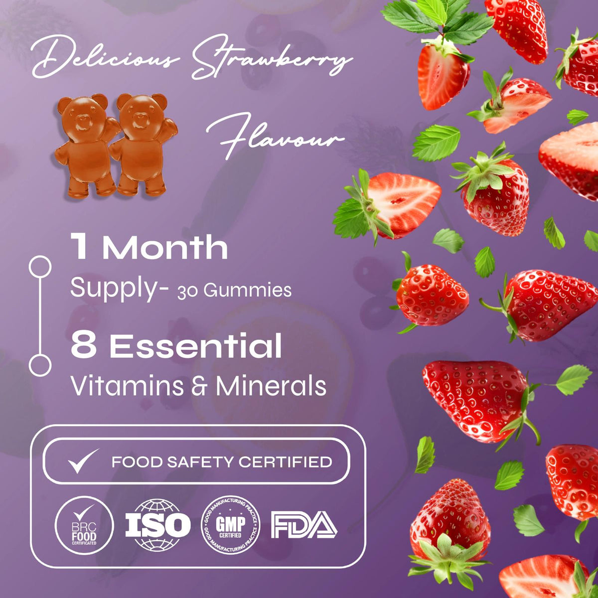 Known Nutrition Kids Vegan Multivitamin, 30 Gummies | Sugar-Free Eight-Vitamin Gummies for Ages 3+ – product photo
