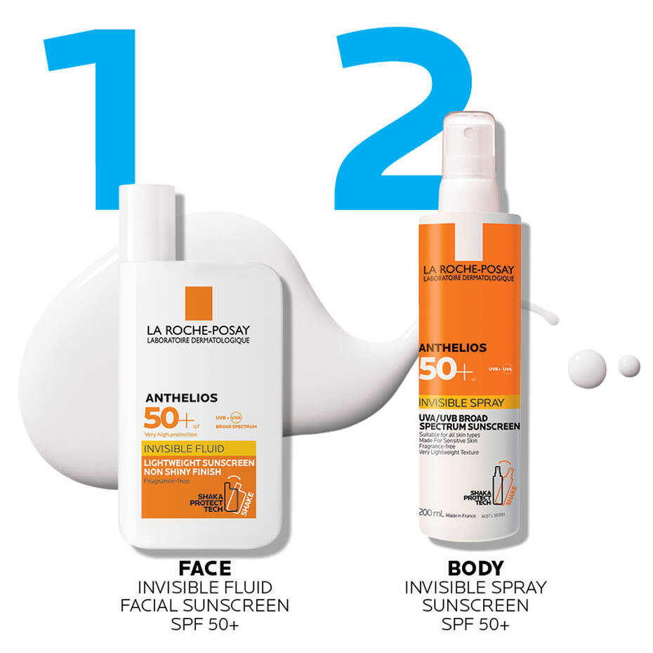 La Roche-Posay Anthelios Invisible Fluid Facial Sunscreen 50ml | Invisible SPF 50+ Protection – product photo