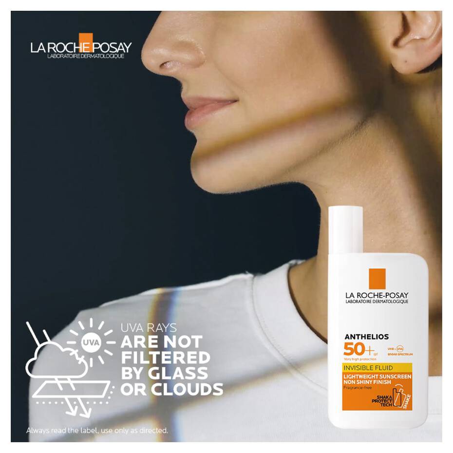 La Roche-Posay Anthelios Invisible Fluid Facial Sunscreen 50ml | Invisible SPF 50+ Protection – product photo