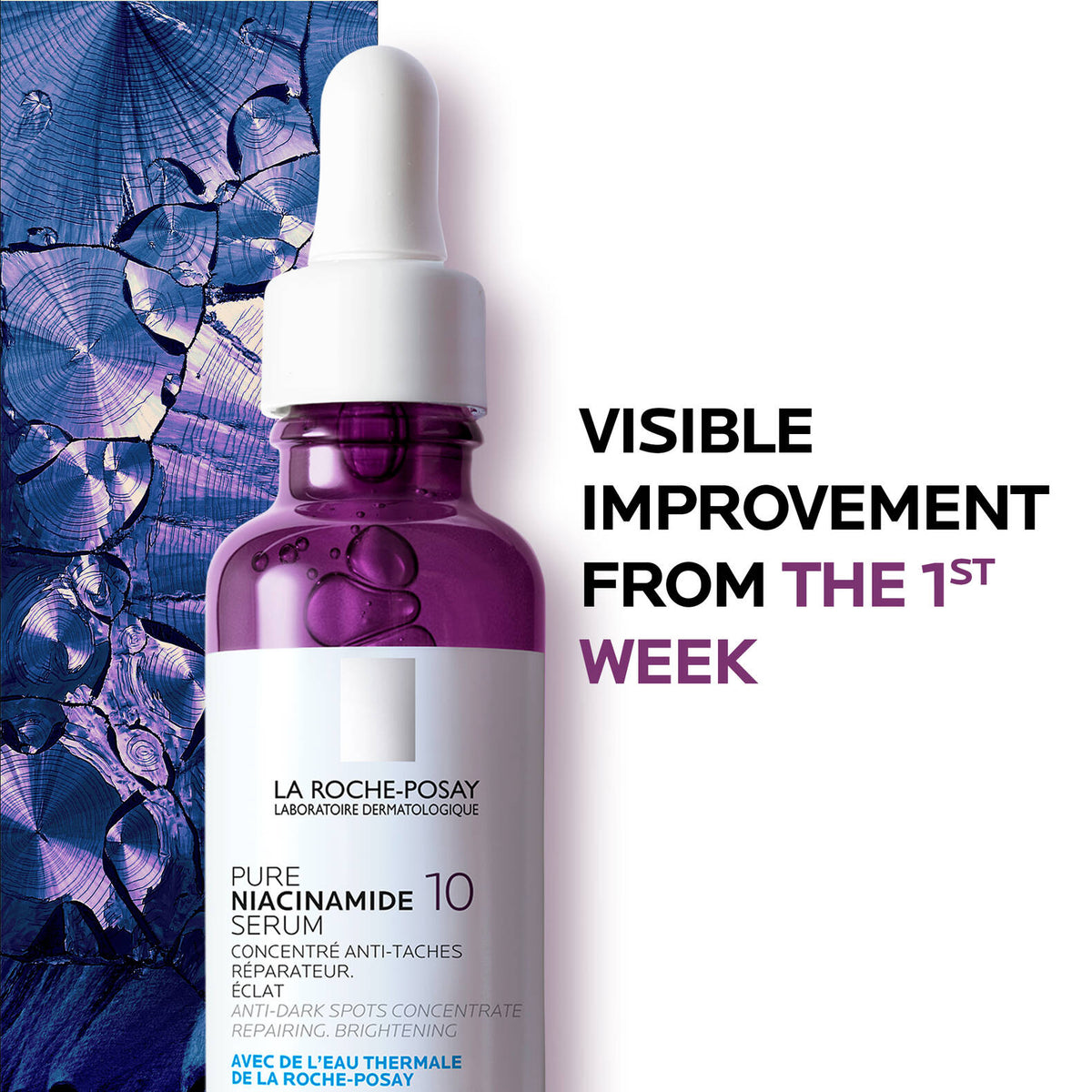 La Roche-Posay Pure Niacinamide 10 Serum 30ml | Brighter, Refined Skin – product photo